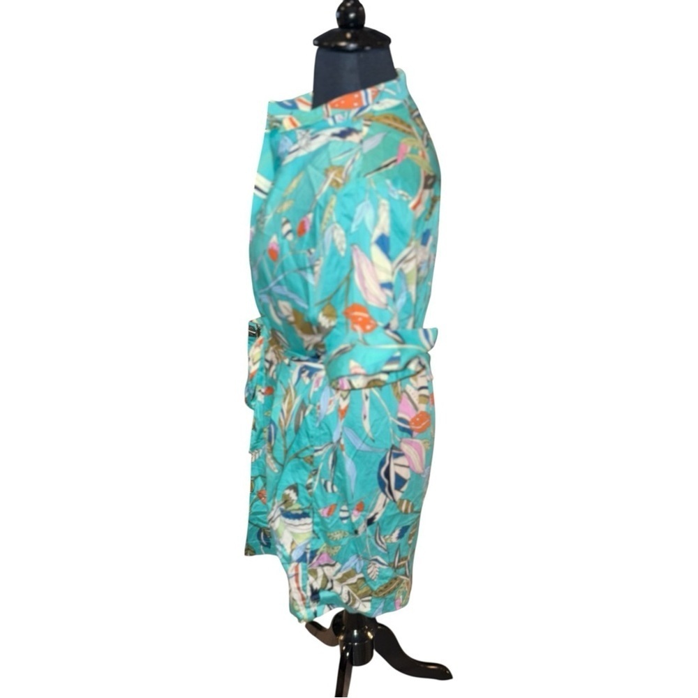 NIC+ZOE Rivera Botanical Shirtdress In Green Multi - XXL - Picture 3 of 14